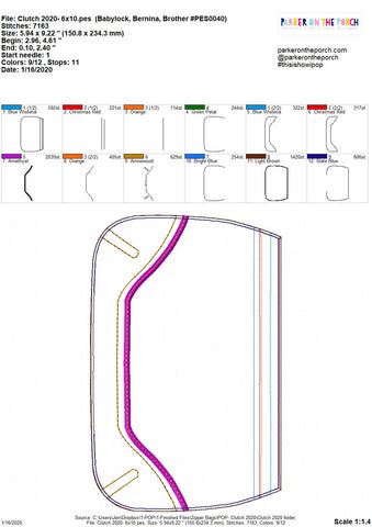 map zipper bag