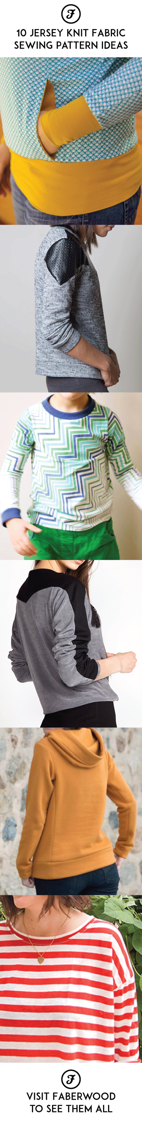 10 Jersey Knit Fabric Sewing Pattern ideas