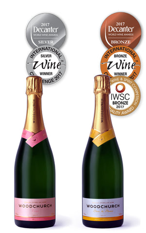 Woodchurch Rose and Blanc de blancs and international medals