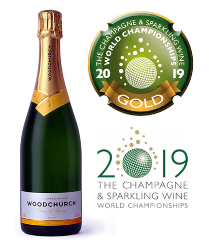 Woodchurch Blanc de blancs 2014 - CSWWC GOLD medal 