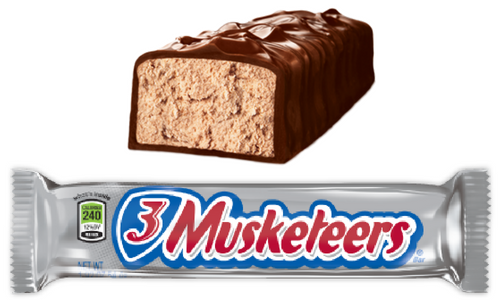 3 Musketeers Bar Old Fashioned Candy-Top 10 Candies from the 1930's