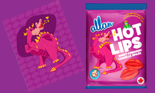 Allan Hot Lips Candy-Top 10 Candies from the 1940's