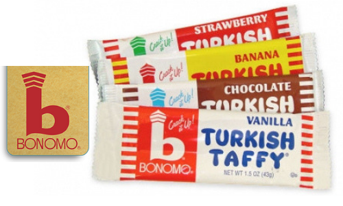 Bonomo Turkish Taffy-Top 10 Candies from the 1950's