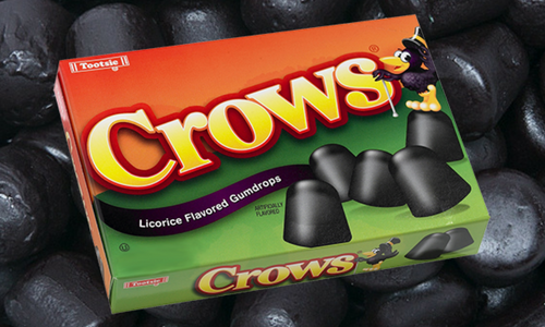 Crows Licorice Flavoured Gum Drops Candy