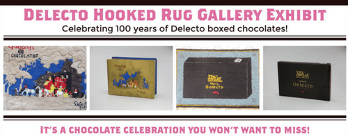 Delecto Hooked Rug Gallery Exhibit-Chocolate Fest 2017-Candy District