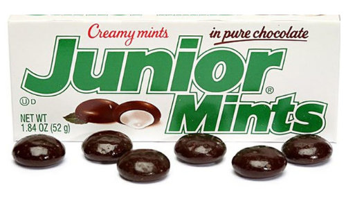 Junior Mints-Top 10 Candies from the 1940's