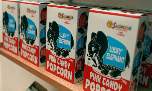 Lucky Elephant Pink Candy Popcorn-Top 10 Candies from the 1950's