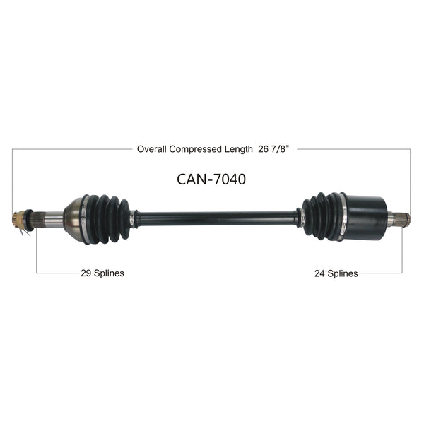 NICHE Front Right CV Axle Drive Shaft for Can-Am Commander 800 1000 Max 1000