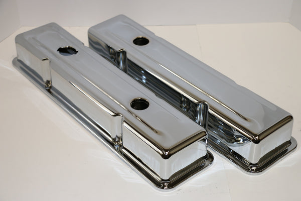 chrome valve covers small block chevy