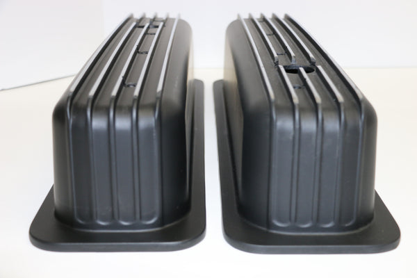 black finned sbc valve covers