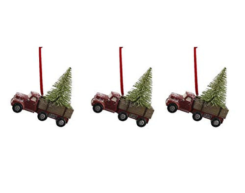 Comfy Hour Winter Holiday Home Collection Resin Car Ornament, Set of 3