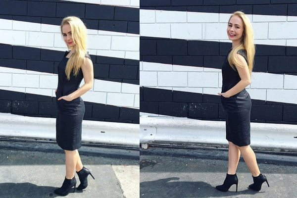 Wallis Evera - Claire Dress in Black Silky
