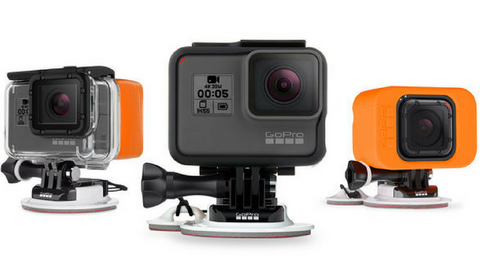 go pro attached to surf board mounts