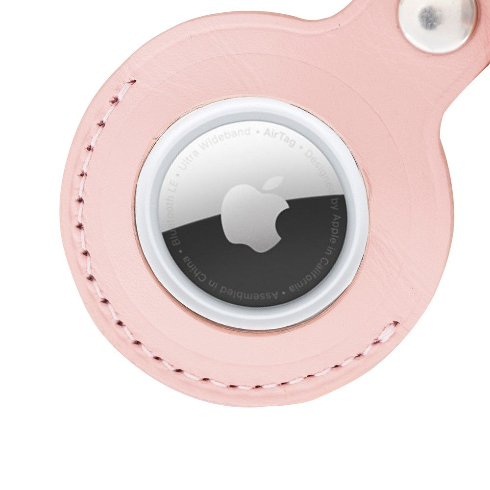 Apple AirTag Compatible Leather Keychain Arta NU2 Pink