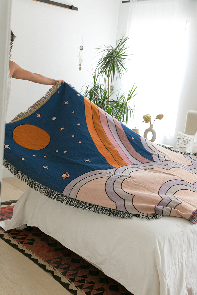 Galaxy 100% Cotton Throw Blanket – Valley Cruise Press