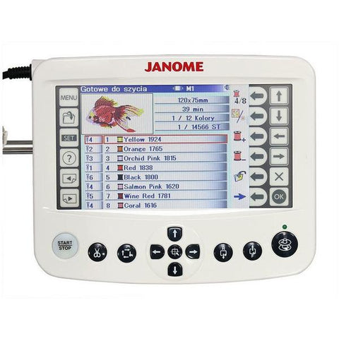 Janome MB7 large LCD editing screen