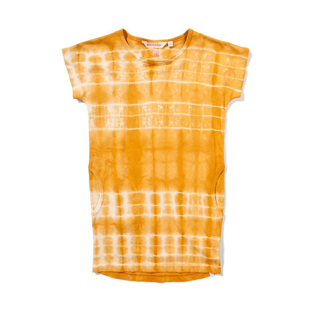 Missie Munster - Hippy Dye Dress - Mustard Tye Dye summer girls fashion