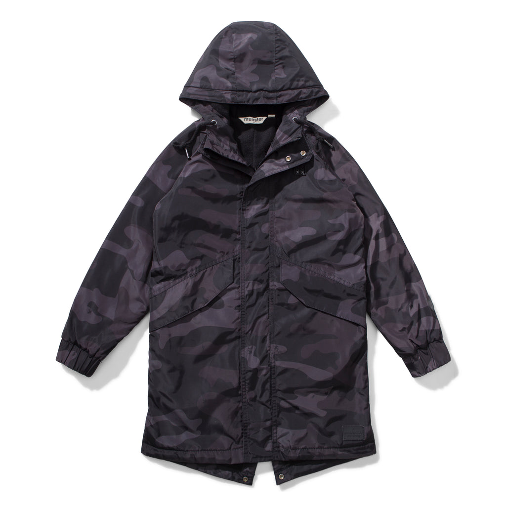 Munster - Hunter Jacket - Black Camo boys fashion kids