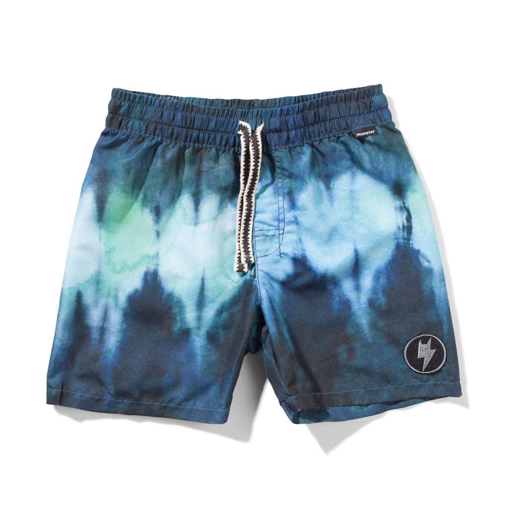 Munster - To Dye For Boardshort - Blue Dye boys summer fashion shorts swimwear