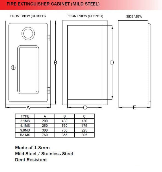 Fire Extinguisher Cabinet Fire Extinguisher Singapore