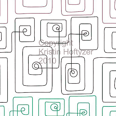 Geometric Path Quilt Design