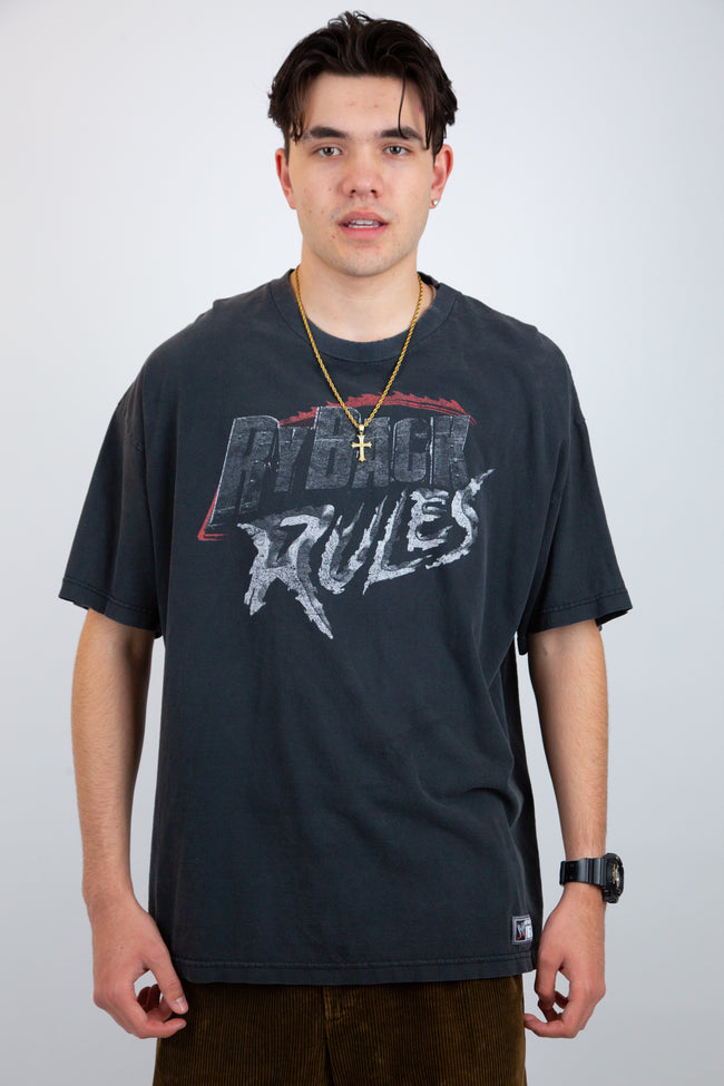 Distressed WWE RyBack Rules Tee