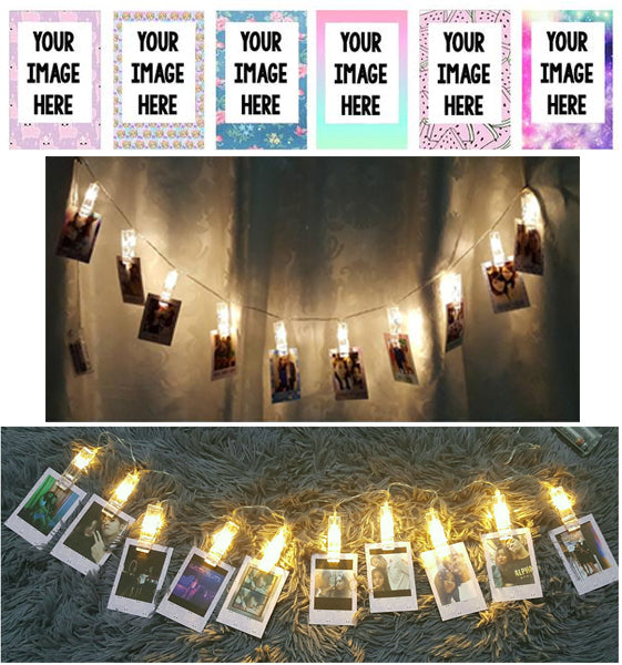 polaroid string lights