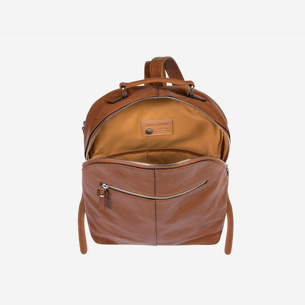 Leather Backpacks for Women - Ladies Laptop Backpack 37cm, Tan