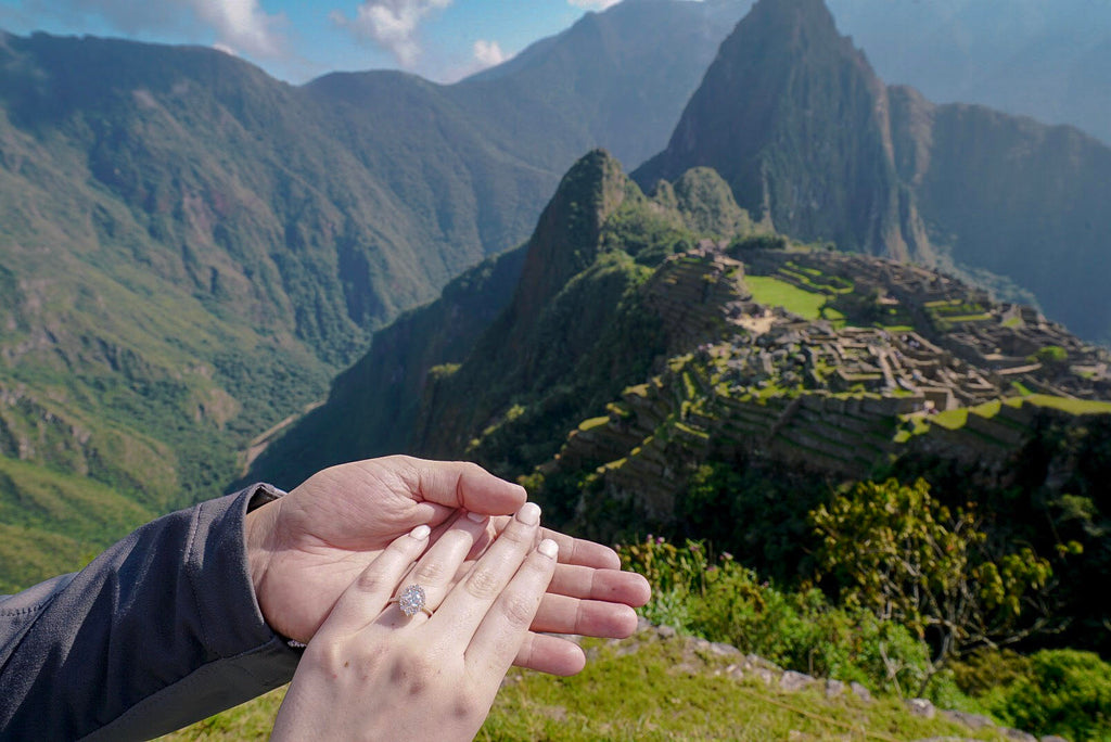 Emerson Moissanite + Diamond Halo Ring | Kristin Coffin Jewelry 