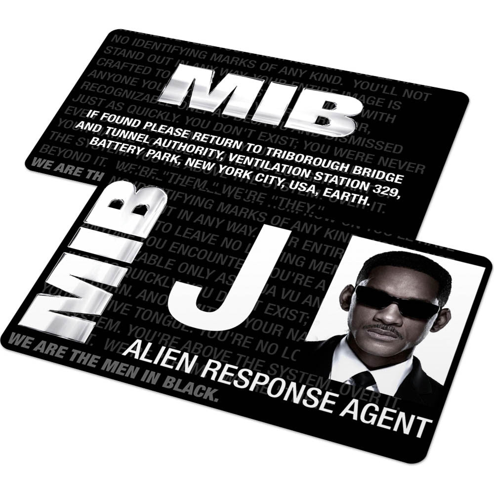 Custom ID Card MIB Agent Badge from Men in Black Famous IDs ID