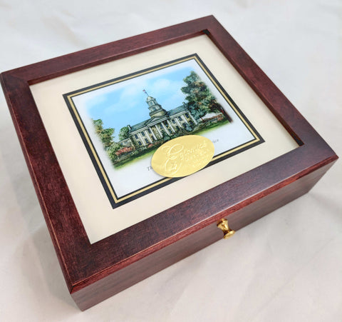Eglomise Designs mini wooden keepsake box college graduation gift