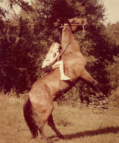Stephanie's First Horse Lucky