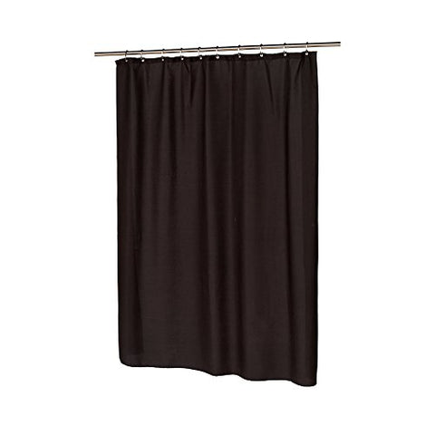 Park Avenue Deluxe Collection Park Avenue Deluxe Collection inch Waffle Weave inch Polyester Curtain in Black