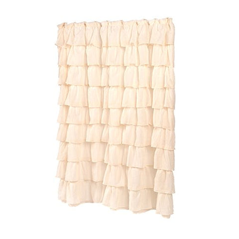 Park Avenue Deluxe Collection Park Avenue Deluxe Collection inch Carmen inch Polyester Shower Curtain in Ivory