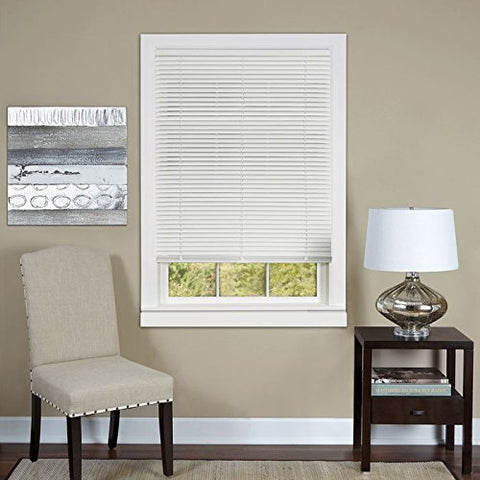 Park Avenue Collection Cordless Deluxe Sundown 1 inch Room Darkening Mini Blind 27x64 - White