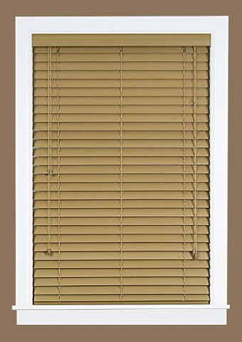 Park Avenue Collection Madera Falsa 2 inch Faux Wood Plantation Blind 33x64 - Maple