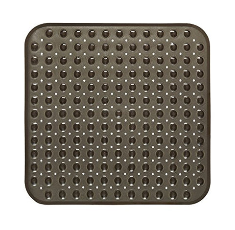 Park Avenue Deluxe Collection Park Avenue Deluxe Collection Stall Size inch Bubble inch Look Vinyl Bath Mat in black.