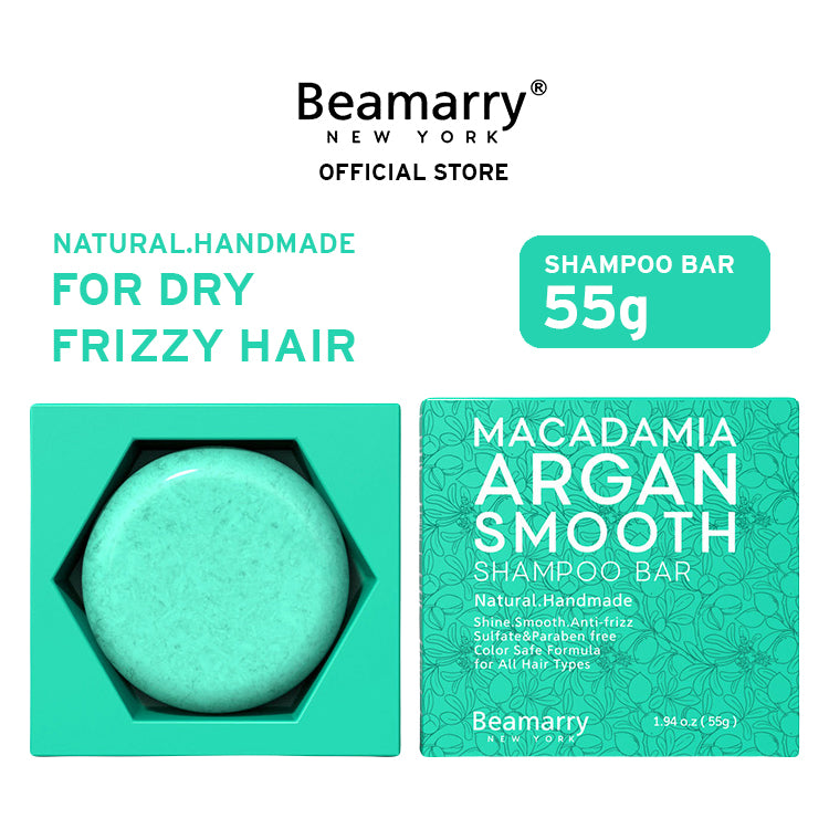Beamarry New York Macadamia Smooth Shampoo Bar 55g Phosphate F beamarryph