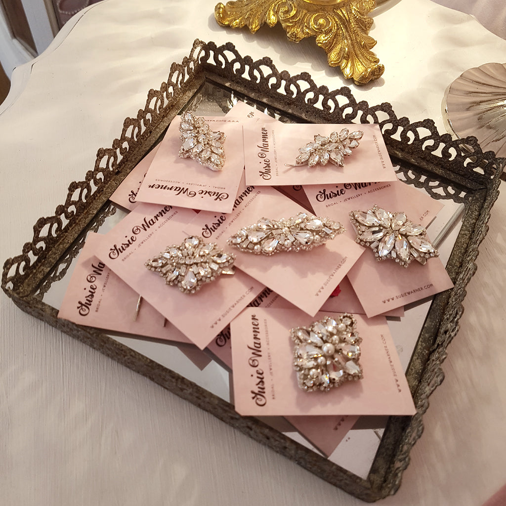 NEW IN STORE DIAMANTE HAIR CLIPS