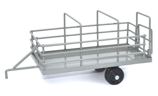 #500229 1/16 Gray Livestock Trailer