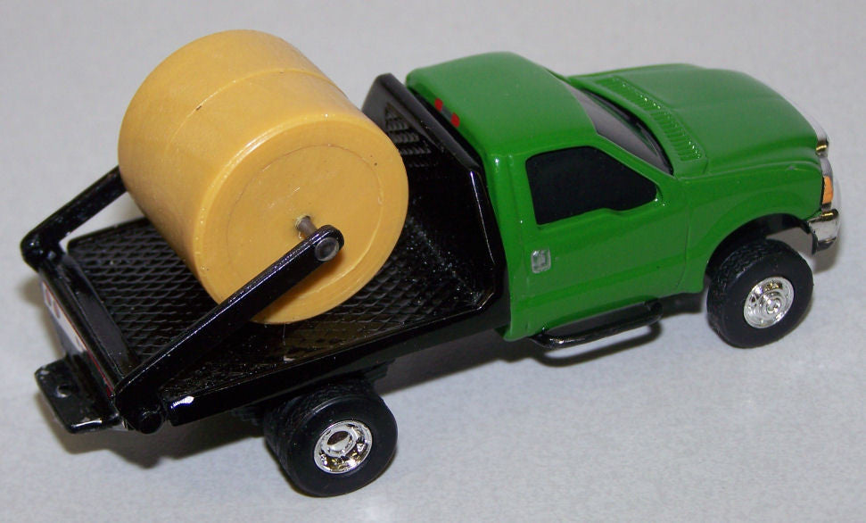 green toys flatbed truck & race car