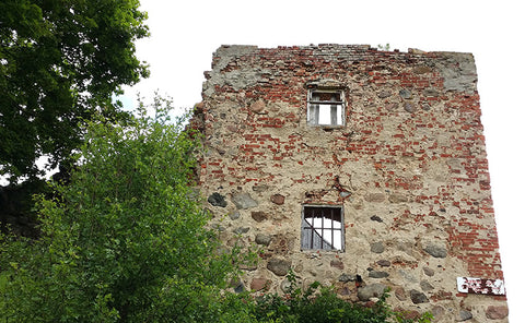 Castle ruins at Aizpute