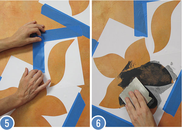 How to Stencil a Custom Oriental Mural: Japanese Dogwood Floral Wall Finish