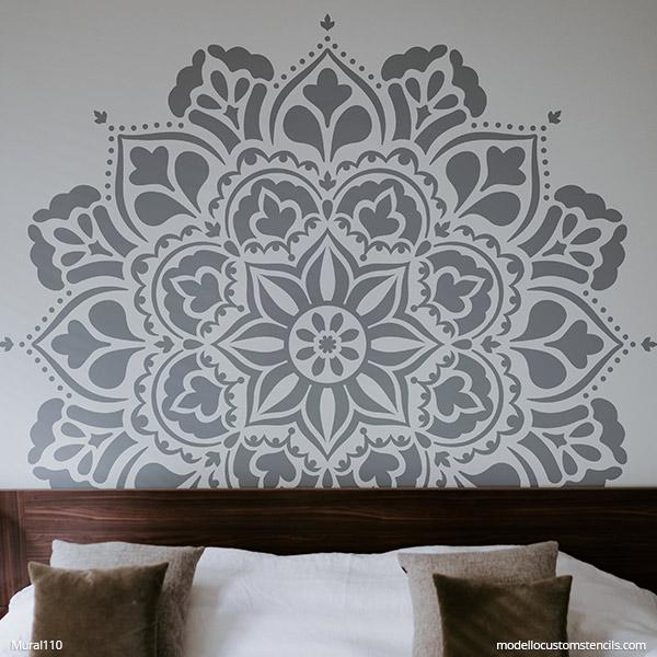 Stencil a DIY Mural with Modello Designs! Custom Wall Mural Pattern Stencil for Painting - modellocustomstencils.com 