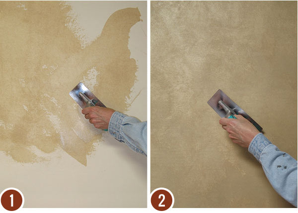 How to Stencil Tutorial: Custom Stenciled Patina Plaster Decorative Paint Finish