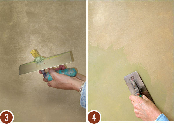 How to Stencil Tutorial: Custom Stenciled Patina Plaster Decorative Paint Finish