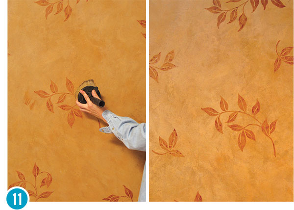 French Wall Finish Decorative Painting Tutorial with Custom Wall Stencils & Limestone Plaster