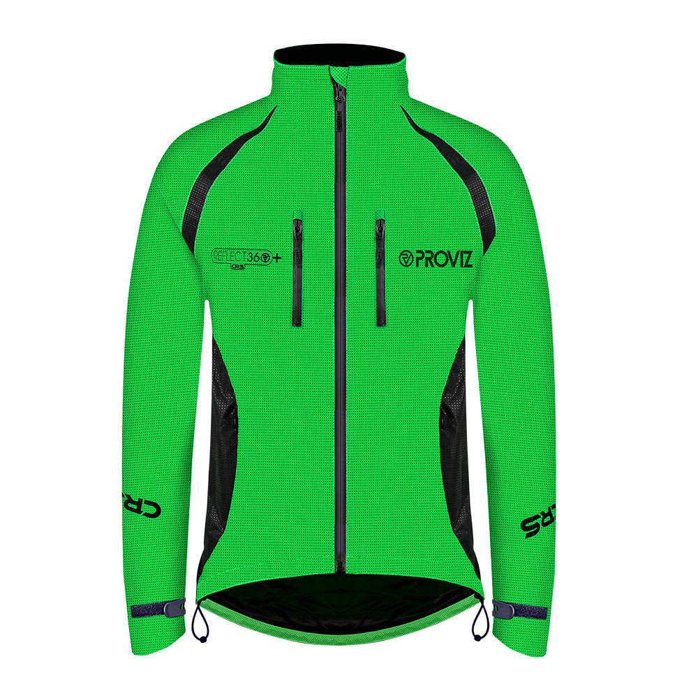 CRS Men’s Fully Reflective & Enhanced Waterproof Cycling Jacket