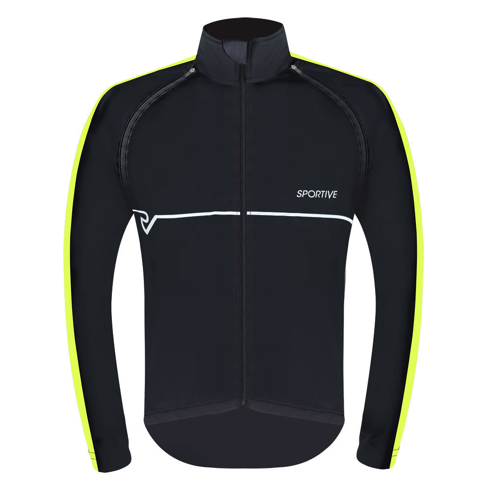 Men’s Softshell Detachable Sleeve Cycling Jacket