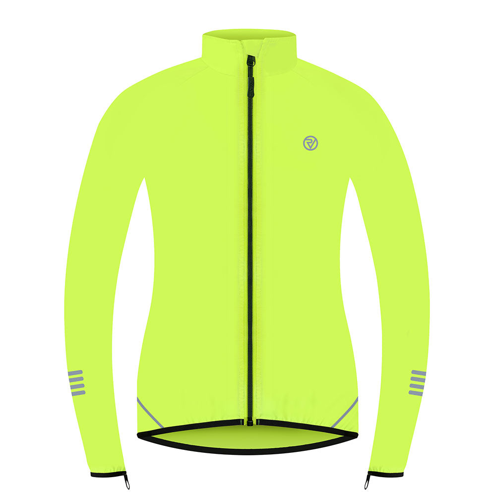 Women’s Yellow Windproof Packable Cycling Jacket